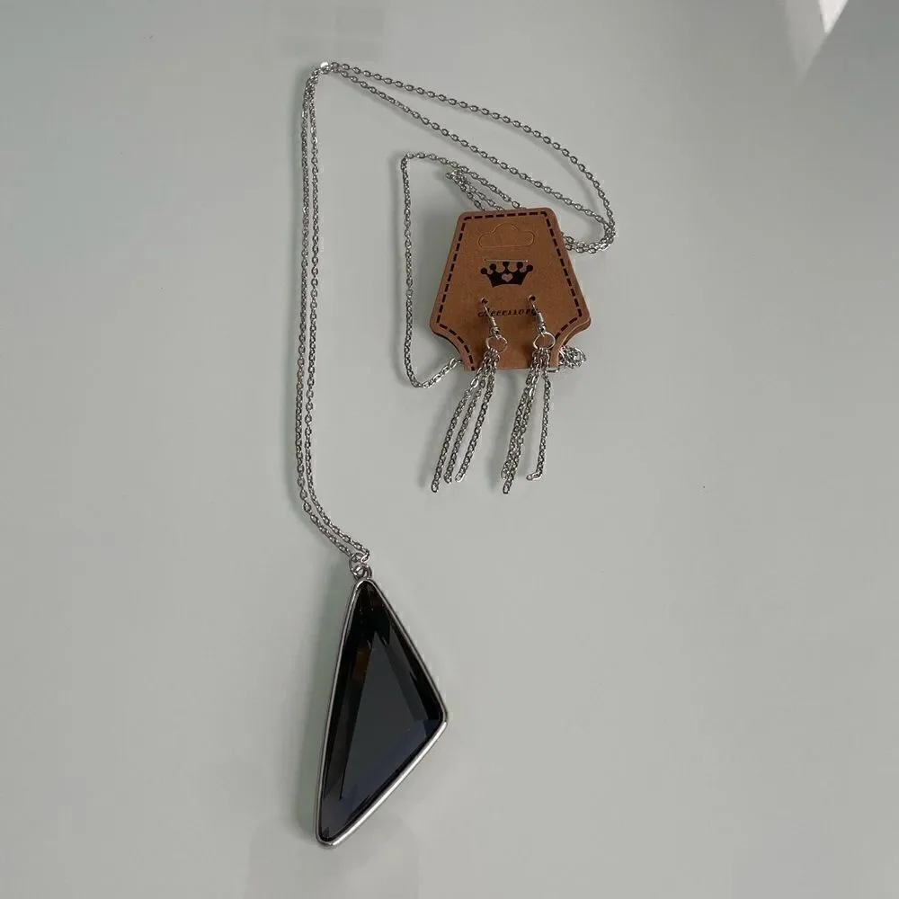 Ultra Sharp Necklace/Earrings Set